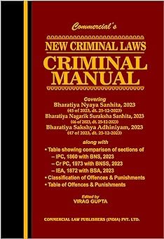 Commercial's New Criminal Laws - Criminal Manual Pocket Edition 2024 Hardbound - 1 January 2024