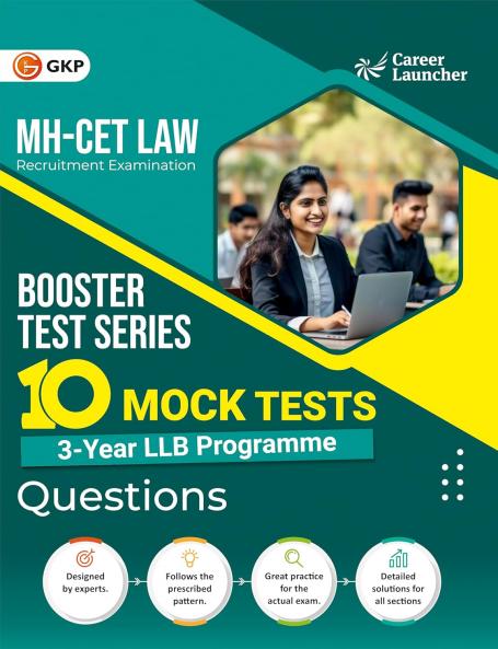 GKP MH CET 2025 Booster Test Series: - 10 Mock Tests Law (3 Year LLB Programme) (Set of 2- Questions and Answers & Explanations) Maharashtra CET and other PG Management Entrance Exams