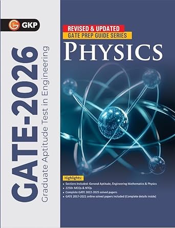 GKP GATE 2026 : Physics - Guide| 1650+ MCQs for Practice