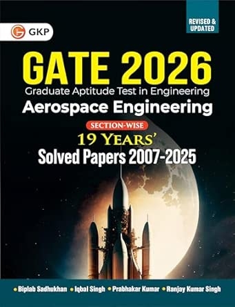 GKP GATE 2026 : Aerospace Engineering - 19 Years' Section-wise Solved Paper 2007-2025