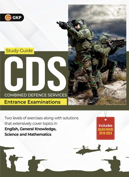 GKP CDS 2025-26 : Guide ( Covers- English General Knowledge and Elementary Mathematics) | Combined Defence Services| Includes Solved Papers- 2019-24