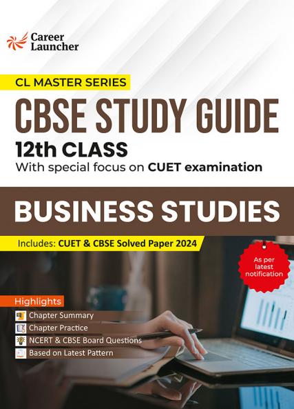 GKP Board plus CUET 2025 CL Master Series - Class 12 - Business Studies (CBSE Study Guide) by Career launcher