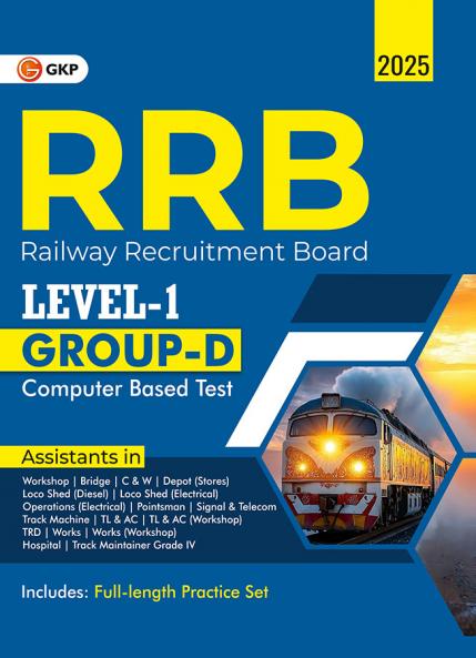 GKP RRB 2024-25 : Level I Group D (CBT) Guide| Railway Recruitment Board Computer Based Test| English