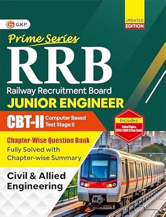 GKP RRB JE 2025-26 : Prime Series : Junior Engineer CBT 2 - Chapterwise Question Bank - Civil & Allied Engineering