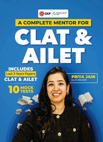GKP CLAT & AILET 2026 : 10 Mock Tests| Includes 2023- 2025 Solved Papers| By Priya Jain