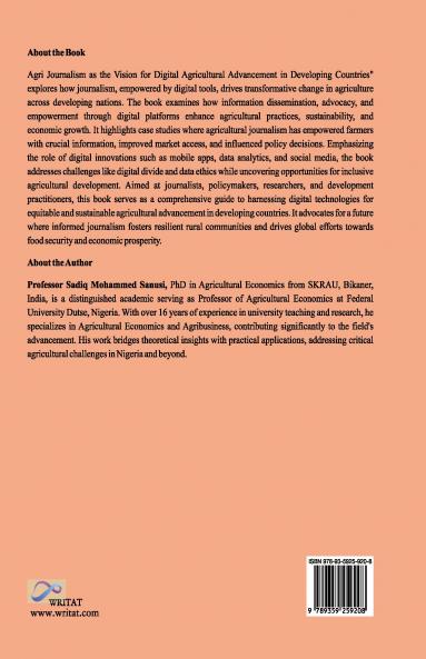 AGRI JOURNALISM AS THE VISION FOR DIGITAL AGRICULTURAL ADVANCEMENT IN DEVELOPING COUNTRIES