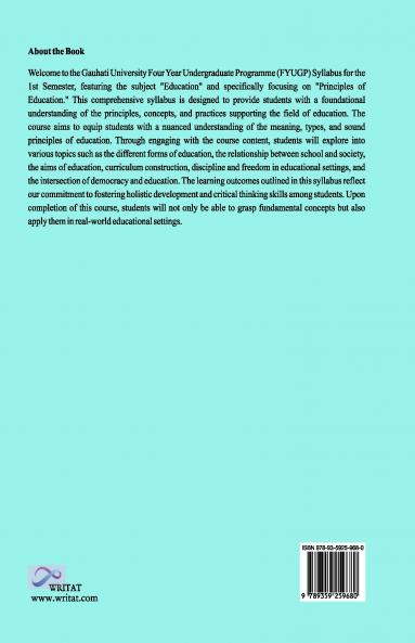 PRINCIPLES OF EDUCATION