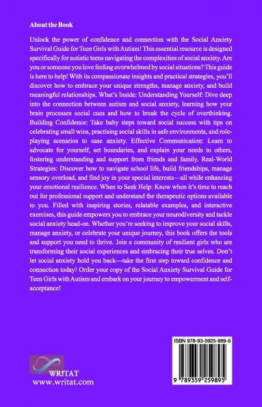 Social Anxiety Survival Guide for Teen Girls with Autism