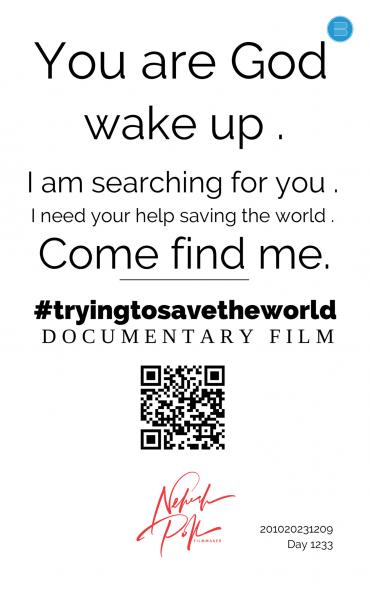 #Tryingtosavetheworld