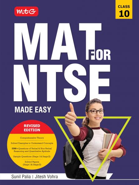 MTG MAT FOR NTSE MADE EASY CLASS-10 | Comprehensive Theory | 3500+ Question of Reasoning & Quantitative Aptitude | NTSE Sample Questions & Previous Years Solved Papers
