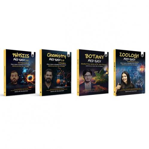 PW Chemistry Physics Botany and Zoology Med Easy Handwritten Notes Combo set of 4 Books | Notes Formulas Tips & Tricks for NEET/JEE & Board Exams