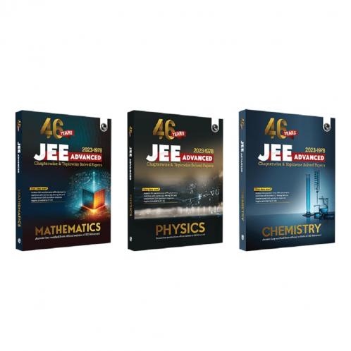 PW 46 Years Physics Mathematics and Chemistry Combo Set of 3 Books Chapterwise and Topicwise Solved Papers PYQ of JEE Advanced 1978 to 2023
