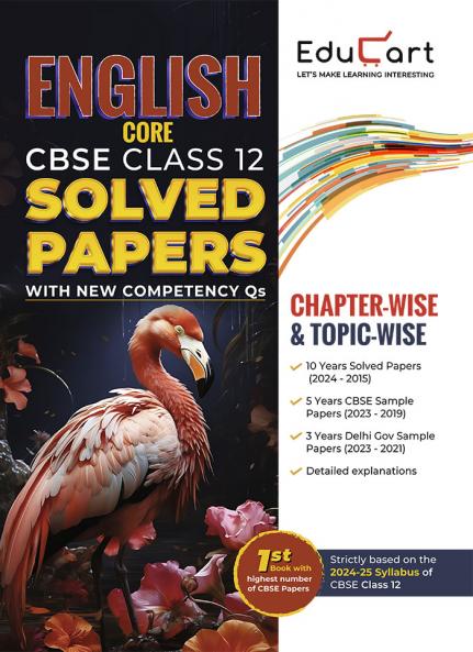Educart CBSE Class 12 English Core Chapter-wise Solved Papers 2025 for 2024-25