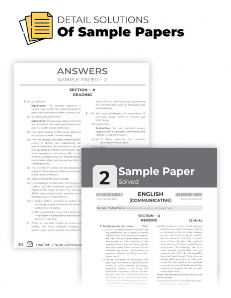 Educart CBSE English Communicative Class 10 Sample Paper 2024-25 (new 50% competency Qs) 2025