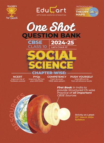 (OLD) Educart CBSE Class 10 SOCIAL SCIENCE One Shot Question Bank 2024-25 (for 2025 exam)