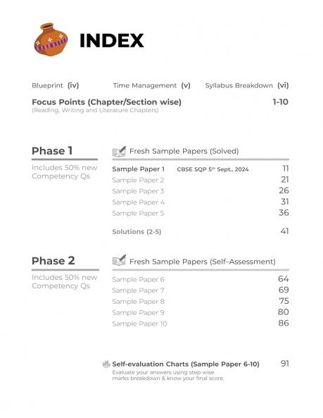 Educart CBSE Hindi B Class 10 Sample Paper 2024-25 (new 50% competency Qs) 2025