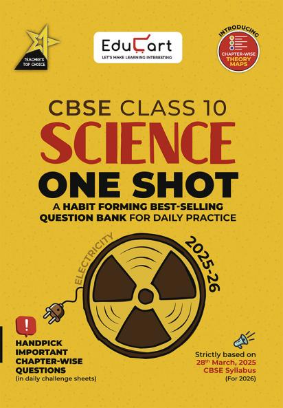 Educart CBSE class X One shot Question Bank science 2025 - 26