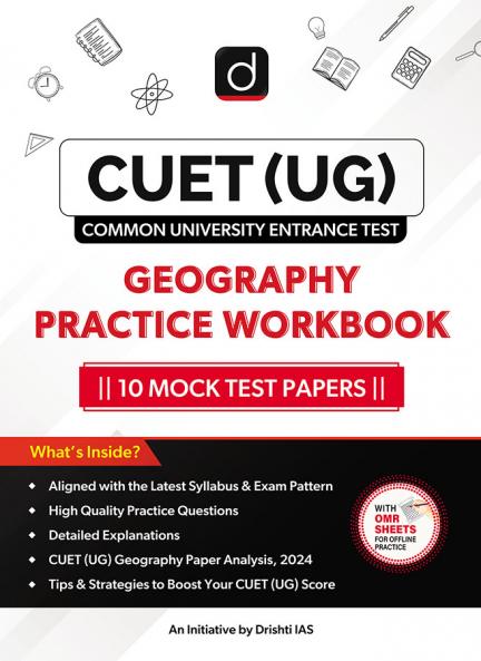 CUET (UG) 2025 Geography Practice Workbook