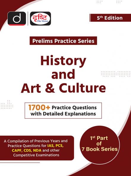 (PPS-1) HISTORY AND ART & CULTURE 5TH EDITION | Drishti IAS | Prelims Practice Series | Government Exam Books