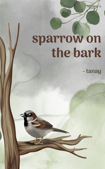 sparrow on the bark