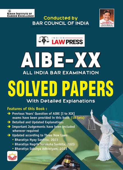 AIBE XX (All India Bar Examination) Solved Papers (English Medium) (5254)
