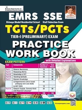 EMRS SSE TGTs PGTs Tier 1 Preliminary Exam Practice Work Book (English Medium) (5742)