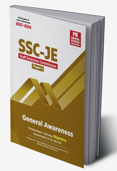 SSC JE : General Awareness 2024 : Previous Years Objective Solved Papers