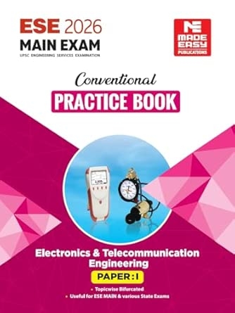 ESE 2026 Main Exam Conventional Practice Book: Electronics and Telecommunication Engineering Paper 1