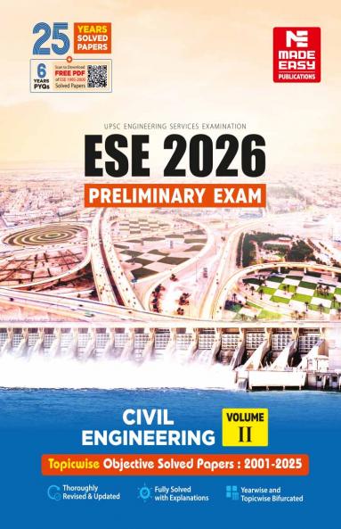 ESE 2026 Preliminary Exam: Civil Engineering Objective Solved Paper Vol-2