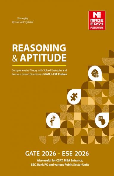 Reasoning and Aptitude for GATE and ESE- 2026