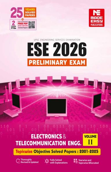 ESE 2026 Preliminary Exam: Electronics and Telecom. Engineering Objective Solved Paper Vol-2