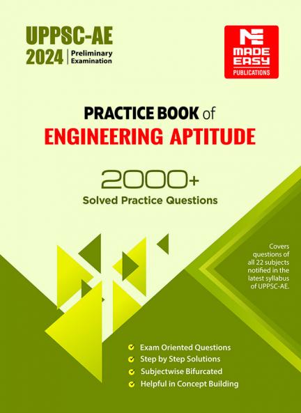 UPPSC-AE : Practice Book of Engineering Aptitude-2000+ Solved Practice Questions