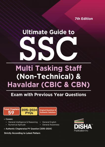 Ultimate Guide to SSC Multi Tasking Staff (Non-Technical) Exam with Previous Year Questions & 3 Online Practice Sets 7th Edition | Staff Selection Commission | SSC MTS PYQs |