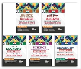 NCERT PLUS General Studies Objective & Subjective Question Bank for UPSC & State PSC Civil Seivices Prelim & Main Exams 2nd Edition | History; Economy; Polity; Geography; Science Technology & Ecology