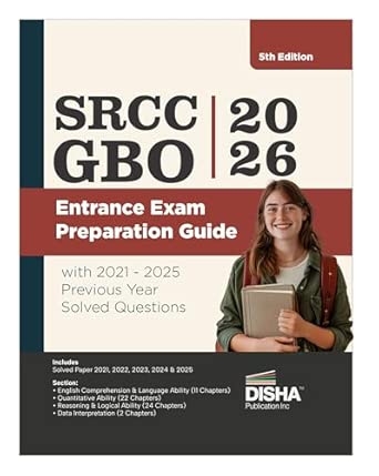 SRCC GBO 2026 Entrance Exam Preparation Guide with 2021 - 2025 Previous Year Solved Questions 5th Edition | Sriram College of Commerce PGD Global Business Operations