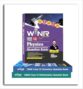 Combo (set of 3 Books) WINR Series CBSE Class 12 Physics Chemistry & Mathematics Chapter-wise Objective & Subjective Question Bank | New Syllabus | For 2026 Exam | Fully Solved | Competency (CFPQ)