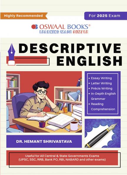 Oswaal Descriptive English Useful for UPSC SSC RRB PO NABARD and RBI & more