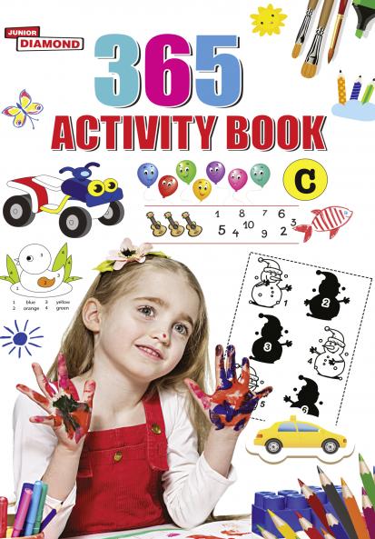 365 Activity Book C For Kids | Match the Pair Find the Difference Puzzles Crosswords Join the Dots  Colouring Drawing and Brain Teasers
