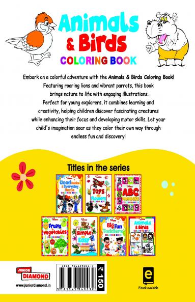 Animals And Birds Colouring Book