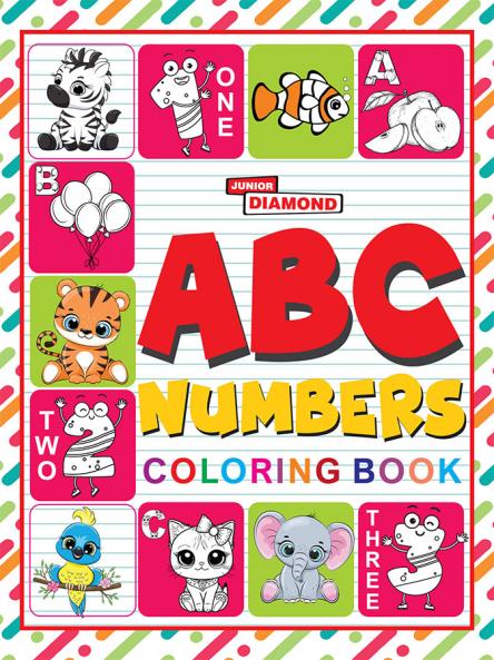 ABC And Numbers Colouring Book