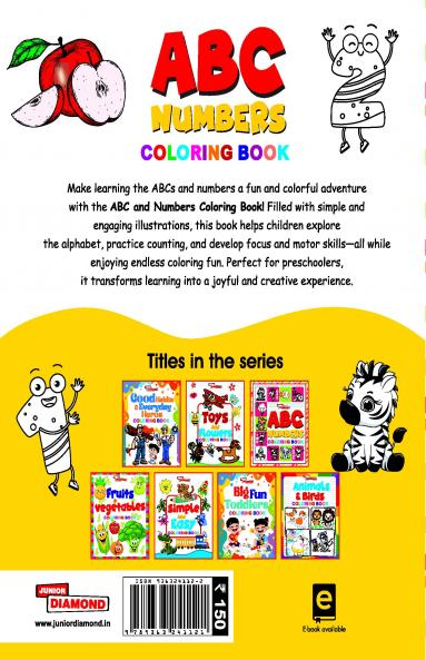 ABC And Numbers Colouring Book