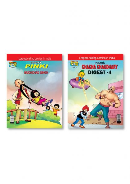 Pinki and Muchched Singh + Chacha Chaudhary Digest - 4