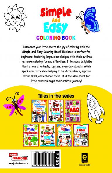 Simple and Easy Colouring Book