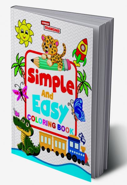 Simple and Easy Colouring Book