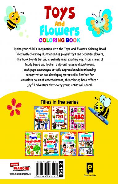 Toys And Flowers Colouring Book