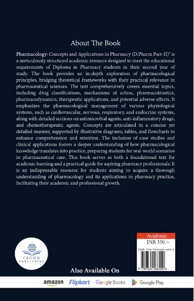 Concepts And Applications In Pharmacy Pharmacology