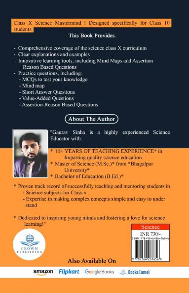 Science Mastermind Class 10 : A Comprehensive Study Guide with Diagrams and Practice Exercise’s