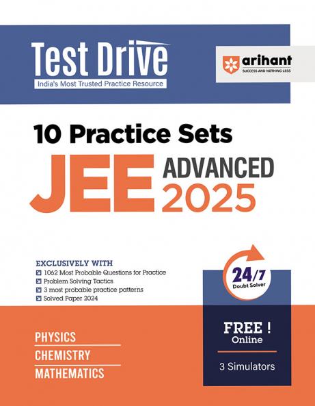 JEE Advanced 2025 Test Drive 10 Practice Sets