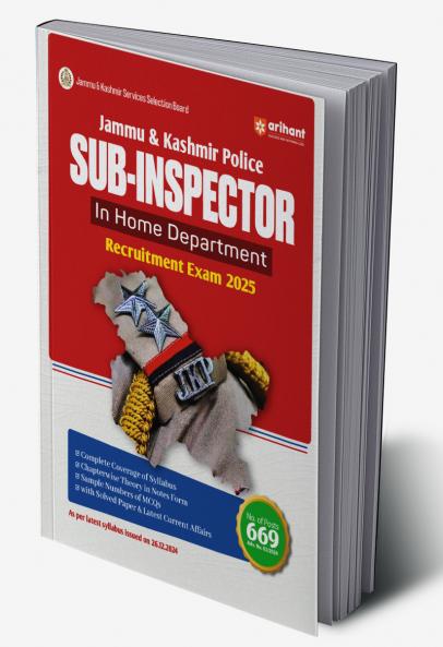 Jammu & Kashmir Police Sub - Inspector In Home Department Recruitment Exam 2025 | English Medium