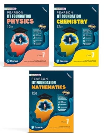 Pearson IIT Foundation' 25 Class 7 Physics Chemistry Mathematics| For NEET NTSE & Olympiad Exams| Free acess to  Online Assessments Video Solutions & Interactive Tests|